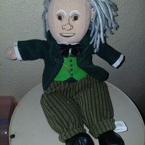 Plush Stuffed Scientist Toy - Green and Black